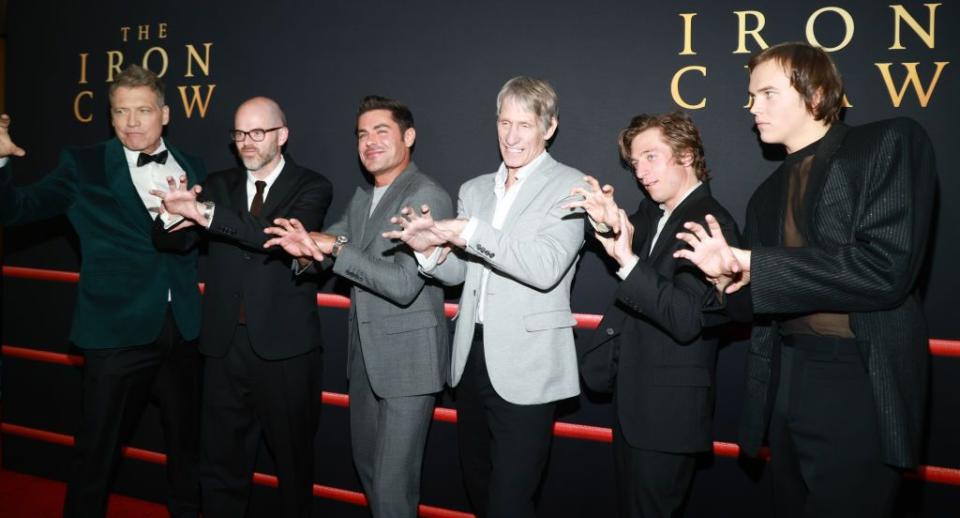 los angeles premiere of a24s the iron claw arrivals