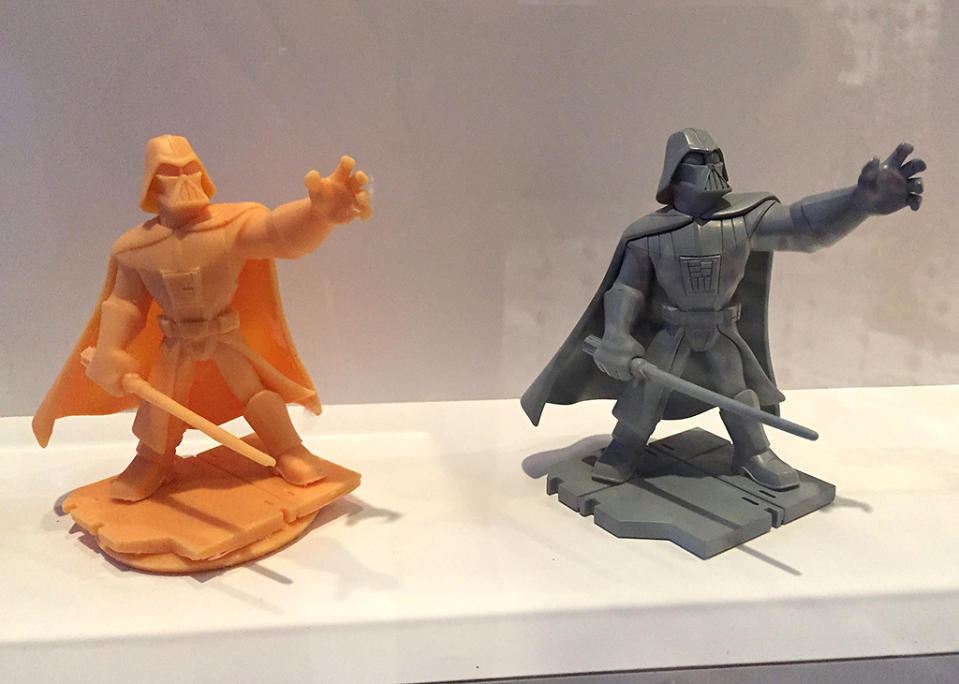 Once the final pose is selected, designers create 3-D prototypes of the figures.