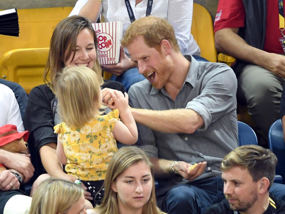 Clucky much, Harry? Photo: Getty