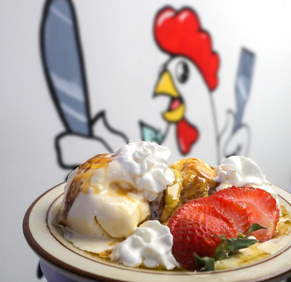 Pop's Chicken & Waffles' Vanilla Apple Happiness.