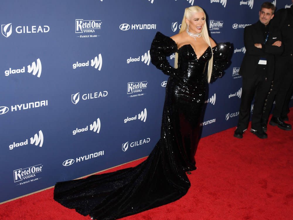 Christina Aguilera bei den GLAAD Media Awards. (Bild: imago/MediaPunch)