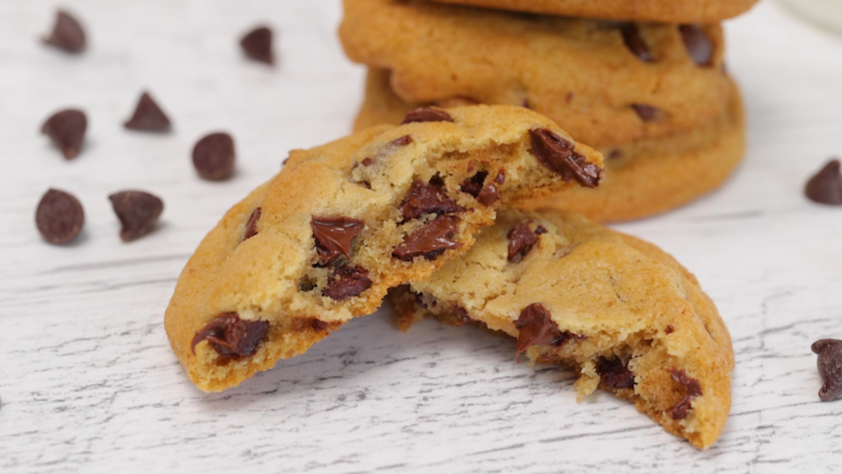 <p>Parade</p><p>These cookies have soft and chewy texture with a rich, dreamy chocolate flavor. The best part? They are FULLY loaded with chocolate chips.</p><p><strong>Get the recipe: </strong><strong><a href="https://parade.com/1309061/parade/homemade-chocolate-chip-cookies/" rel="nofollow noopener" target="_blank" data-ylk="slk:Chocolate Chip Cookies;elm:context_link;itc:0;sec:content-canvas" class="link rapid-noclick-resp">Chocolate Chip Cookies</a></strong></p><p><strong>Related: <a href="https://parade.com/food/original-toll-house-chocolate-chip-cookie-recipe-review" rel="nofollow noopener" target="_blank" data-ylk="slk:The Original 1938 Toll House Cookie Recipe;elm:context_link;itc:0;sec:content-canvas" class="link rapid-noclick-resp">The Original 1938 Toll House Cookie Recipe</a></strong></p>