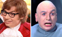 Mike Myers played both the titular hero Austin Powers and his nemesis Dr. Evil in the 1997 movie, but went onto play even more characters in the sequels including Fat Bastard and Goldmember.