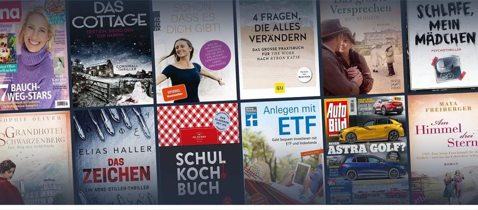 Magazine, Zeitungen, (Hör-)Bücher – mit Kindle unlimited überall und jederzeit verfügbar. (Bild: Amazon)