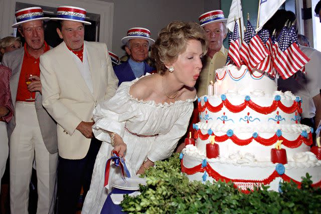 <p>Alamy</p> First Lady Nancy Reagan in 1981