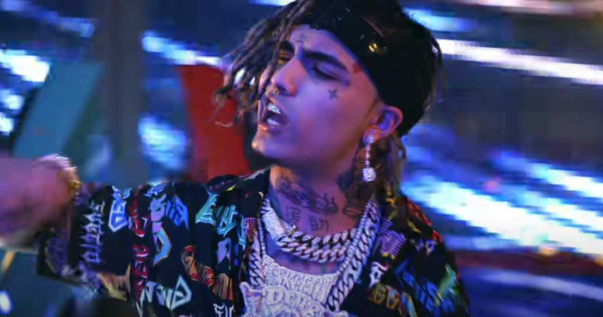 美國饒舌歌手利爾龐普（Lil Pump）。（圖／翻攝自Lil Pump Youtube）