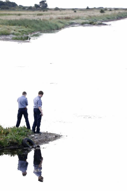 Members of The Danish Emergency Management Agency (DEMA)search for the remains of Swedish journalist Kim Wall last August