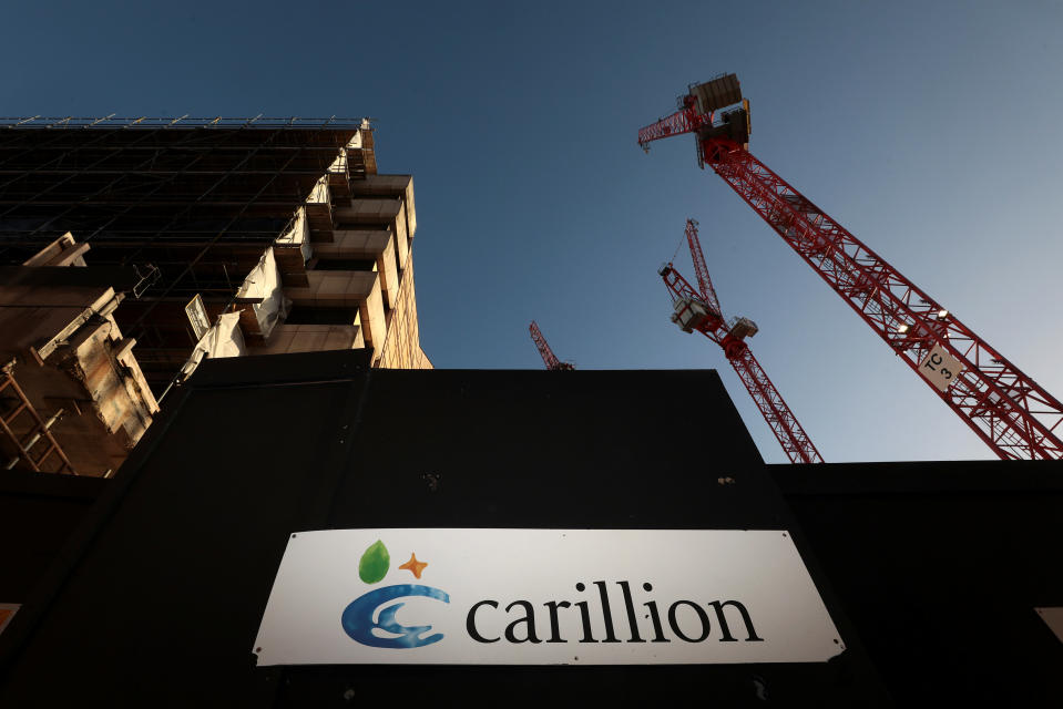 Carillion had just £29m left in the bank at the weekend, it has emerged (REUTERS/Simon Dawson)