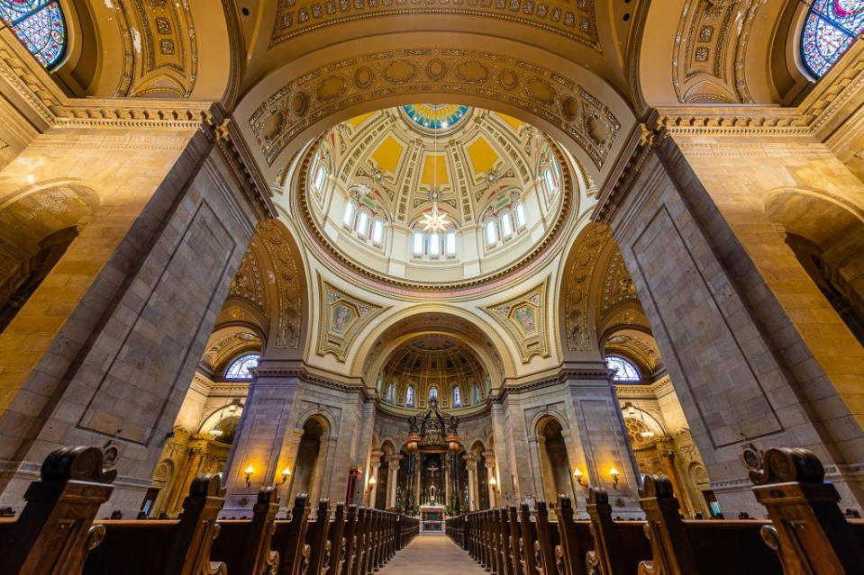 The interior of the Saint Paul’s Cathedral in St. Paul via Getty Images