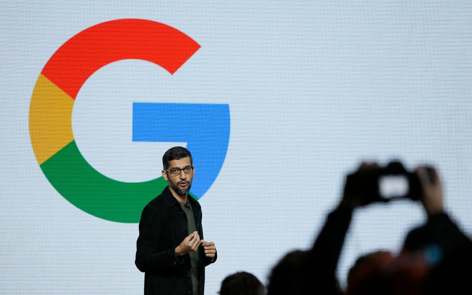 Google boss Sundar Pichai - Eric Risberg/AP