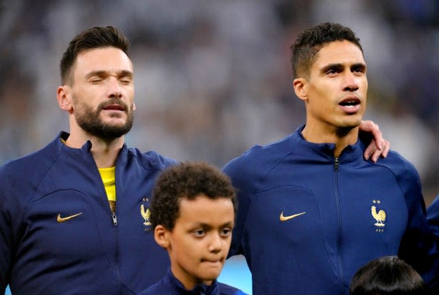 Hugo Lloris and Raphael Varane