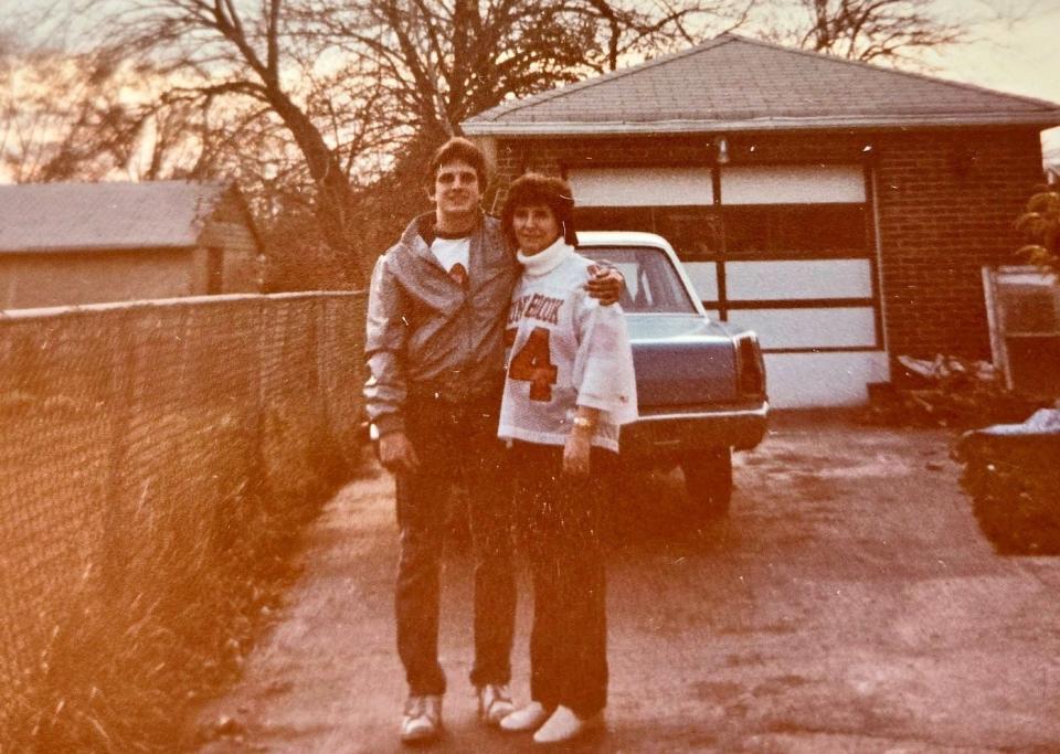 Dominick Todaro with his mother, Rosina Todaro.