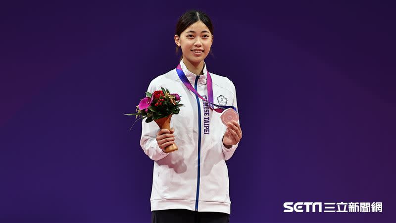 杭州亞運羅嘉翎在跆拳道女子57公斤級拿下銀牌。（資料圖／記者劉彥池攝影）