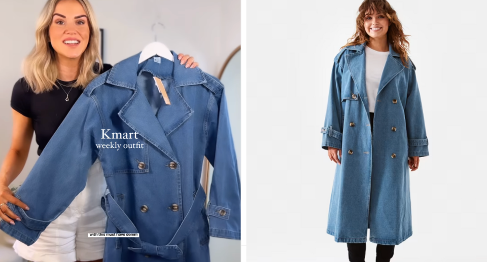 Kmart Denim trench