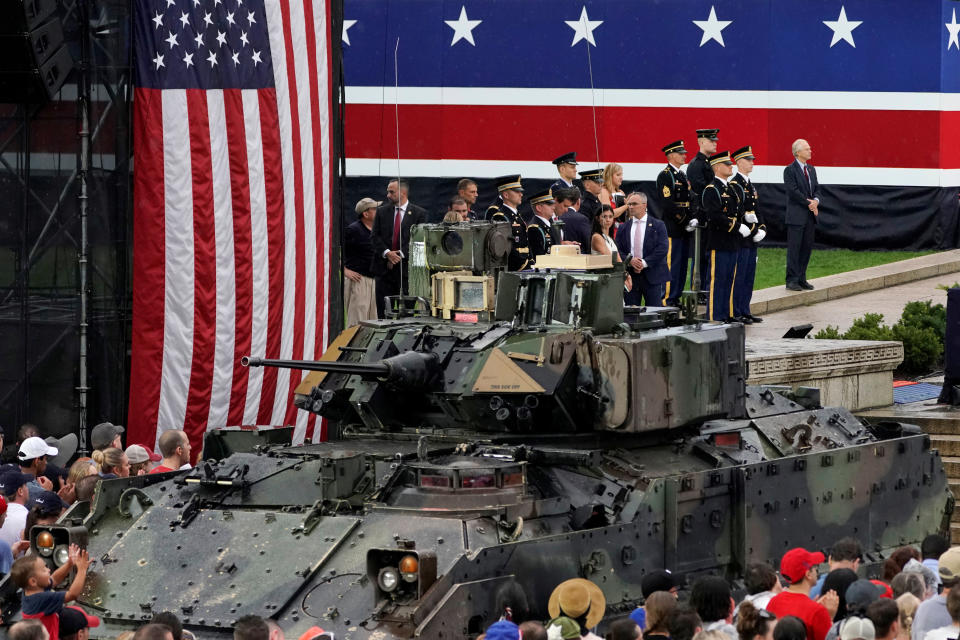 Schweres Kriegsgerät war bisher kein Teil der Independence-Day-Feierlichkeiten (Bild: Reuters/Joshua Roberts)