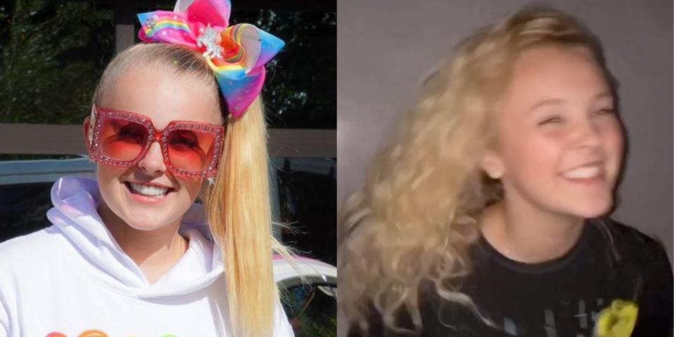 <p>JoJo was pretty much born with a bow-adorned ponytail, so it was extremely shocking when she let her hair down in the name of <a href="https://www.tiktok.com/@itsjojosiwa?referer_url=https%3A%2F%2Fwww.seventeen.com%2Fcelebrity%2Fa32236978%2Fjojo-siwa-took-out-her-ponytail-natural-hair%2F&referer_video_id=6817918617422695686" rel="nofollow noopener" target="_blank" data-ylk="slk:TikTok;elm:context_link;itc:0;sec:content-canvas" class="link ">TikTok</a>. The singer <a href="https://www.seventeen.com/celebrity/a32236978/jojo-siwa-took-out-her-ponytail-natural-hair/" rel="nofollow noopener" target="_blank" data-ylk="slk:showed of her natural curls;elm:context_link;itc:0;sec:content-canvas" class="link ">showed of her natural curls</a> for only a second, but they looked absolutely gorgeous and I hope we get to see more of them very soon.</p>