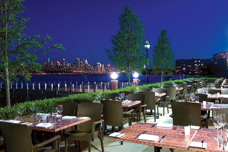 Outdoor dining area at Haven in Edgewater