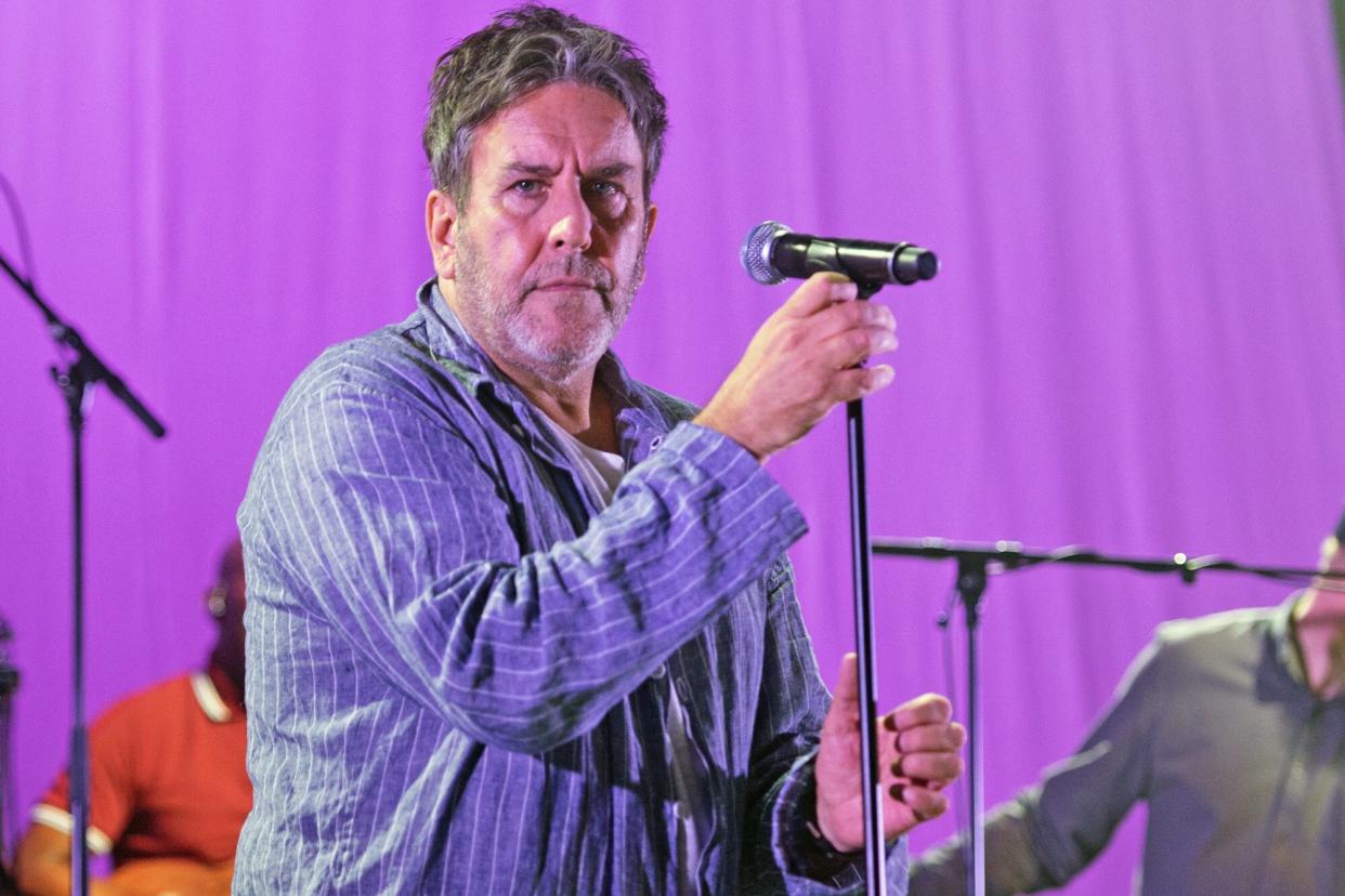 EDINBURGH, SCOTLAND - SEPTEMBER 07: Terry Hall of The Specials performs on stage at Usher Hall on September 07, 2021 in Edinburgh, Scotland. (Photo by Roberto Ricciuti/Redferns)