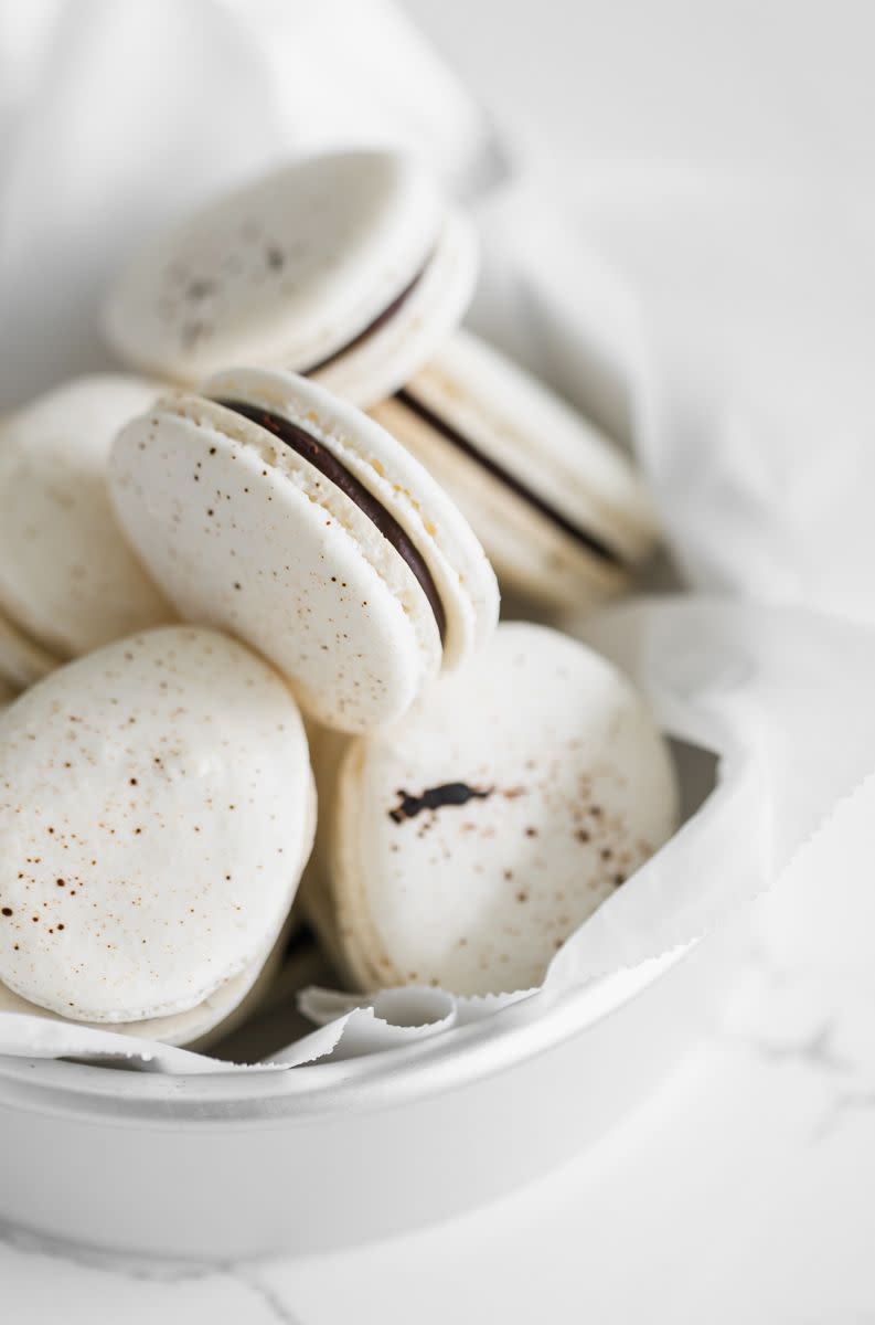 Speckled Egg Macarons