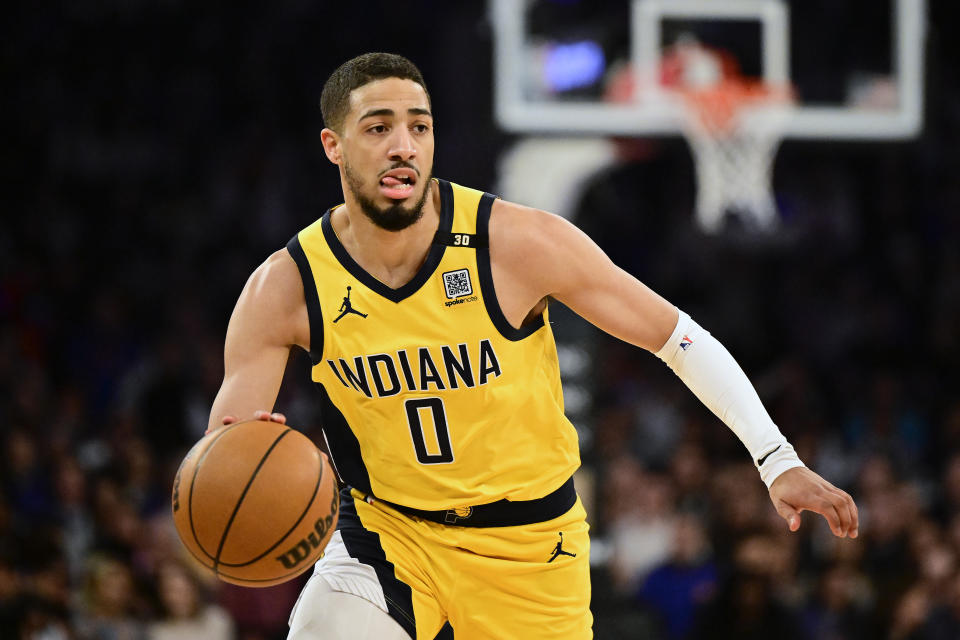 Tyrese Haliburton。(Photo by Steven Ryan/Getty Images)