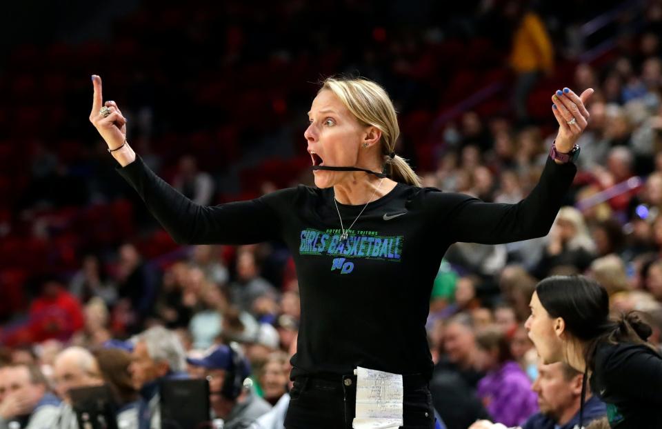 Coach Sara Rohde helped led Green Bay Notre Dame to its third straight state basketball title and the fifth of her career.