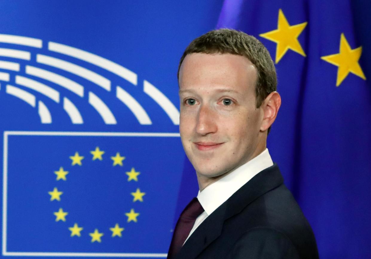 Facebook's CEO Mark Zuckerberg arrives at the European Parliament to answer questions about the improper use of millions of users' data by a political consultancy, in Brussels, Belgium May 22, 2018: REUTERS