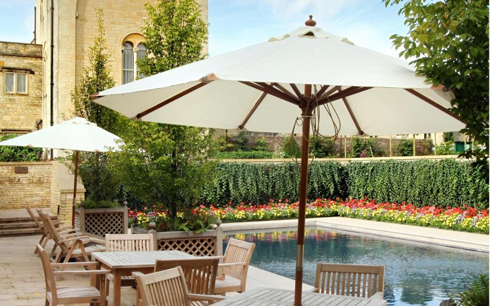 Ellenborough Park's heated outdoor pool and some spa treatments will be available from April