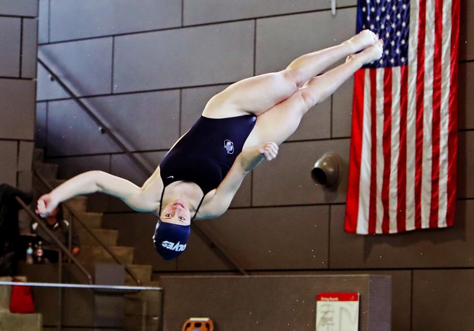 Morgan Southall became West Clermont's first-ever state champion when she won a Division I 1-meter diving state title in 2019.