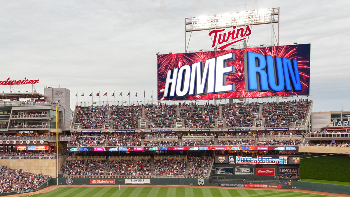 Towers next to Target Field have apartments, offices and ballpark