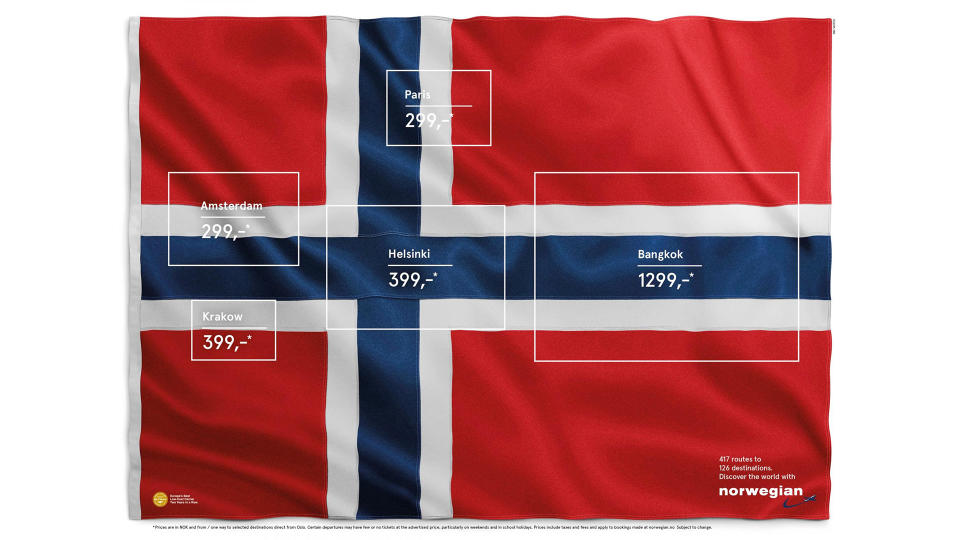 Norwegian Airlines ad