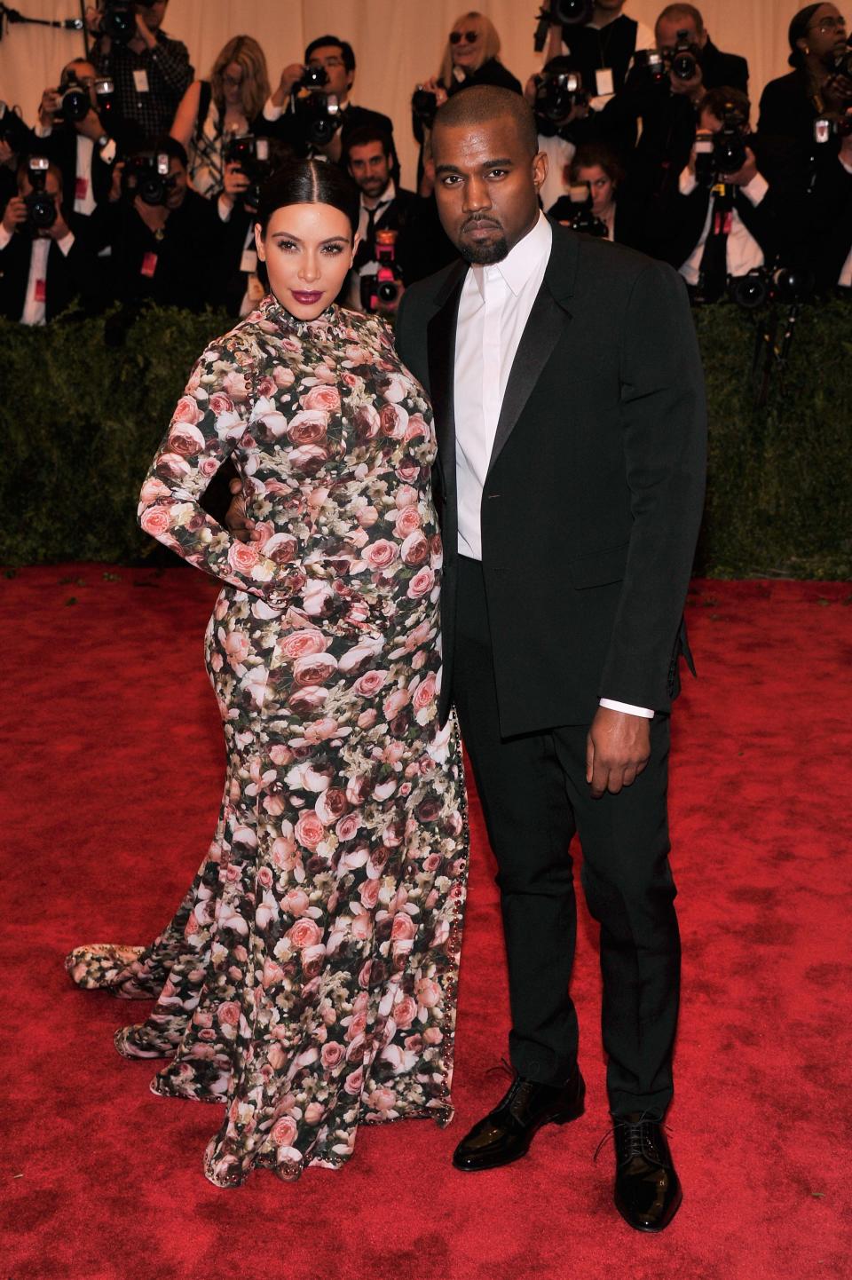 Kim Kardashian attended the 2013 Met Gala while pregnant alongside husband Kanye West.