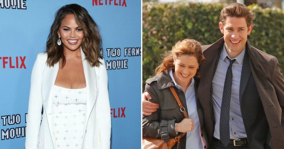 Chrissy Teigen Predicts The Office’s Jim and Pam Are Divorced Now, Sends Twitter into a Tailspin