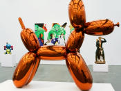 Aber auch Gegenwartskünstler können sich eine goldene Nase verdienen: Der "Balloon Dog" von Jeff Koons erzielte bei Christie's 2013 umgerechnet etwa 53,4 Millionen Euro. So viel wurde noch nie für das Werk eines lebenden Künstlers bezahlt. (Bild-Copyright: Charles-Rex-Arbogast/AP Photo)