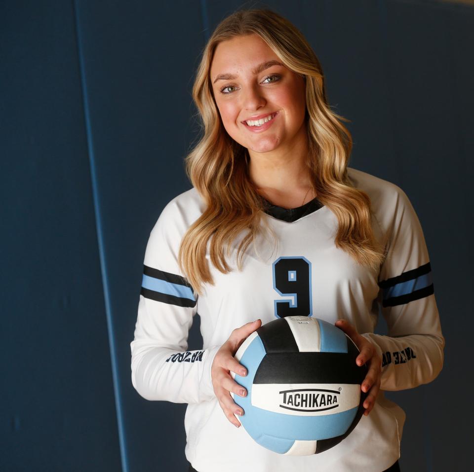 Northridge High volleyball player Preslee Thompson is the MVP for the 2021 season. She is photographed at Northridge Wednesday, Dec. 1, 2021. [Staff Photo/Gary Cosby Jr]