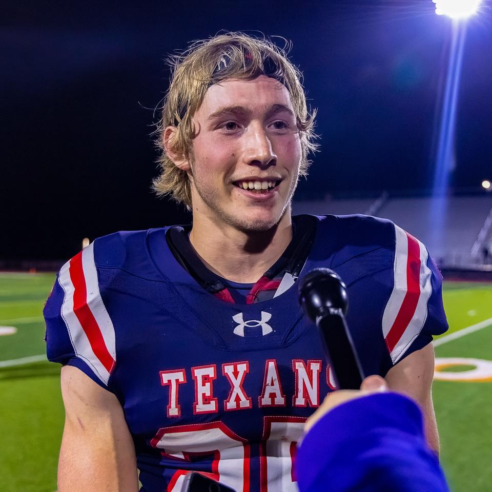 With 722 yards rushing in the postseason, Wimberley running back Johnny Ball has rushed for more yards in the playoffs than he did in the regular season. Ball and the Texans face Carthage in Friday's Class 4A Division II title game.