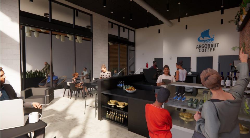 Renderings for Argonaut Coffee on 850 S. Gadsden St.