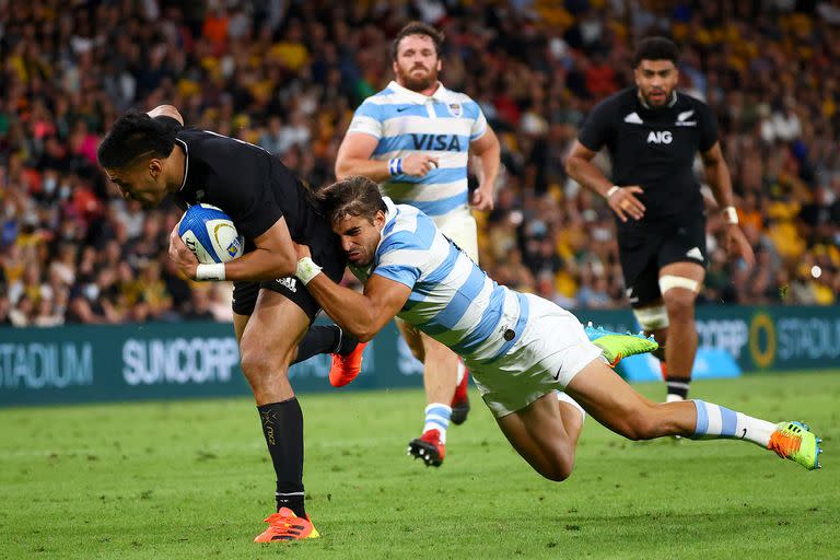 partido de prueba del Campeonato de Rugby entre los All Blacks y los Pumas en Brisbane, Australia