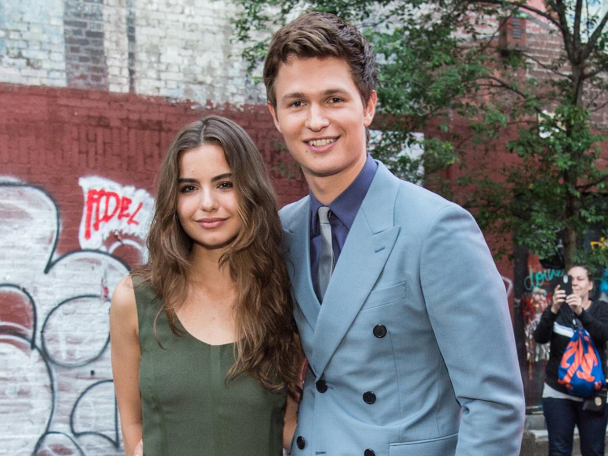 Violetta Komyshan and Actor Ansel Elgort attend TriStar Pictures, The Cinema Society and Avion's screening of "Baby Driver" at The Metrograph on June 26, 2017 in New York City