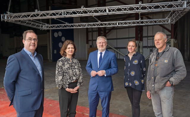 David Smith, Isabel Davis, Angus Robertson, Emma Picken and Douglas Mackinnon at the launch of new report showing film and TV industry made half a billion for the Scottish economy (Neil Hanna)