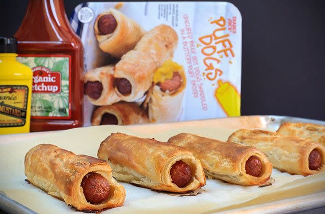 They look a lot like sausage rolls. Source: Trader Joe's