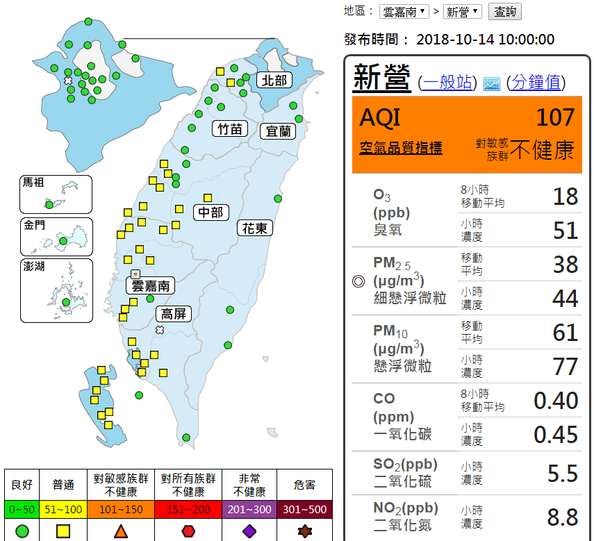 （取自行政院環保署空氣品質監測網）