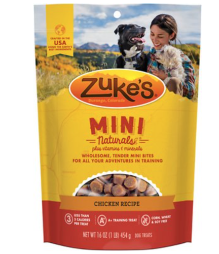 Zuke's Mini Naturals Chicken Recipe, best dog training treats