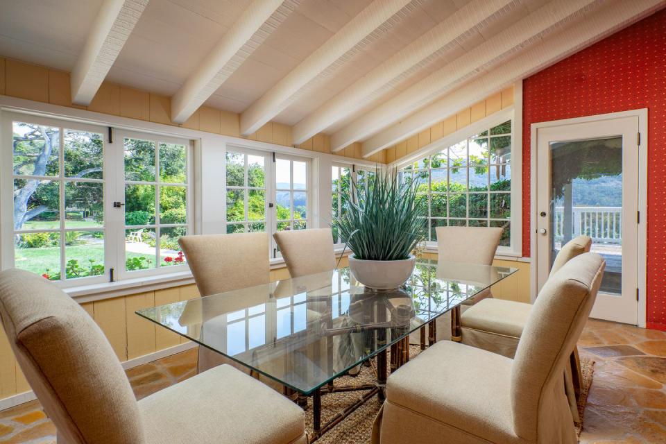 The light-filled dining area is perfect for hosting dinner parties.