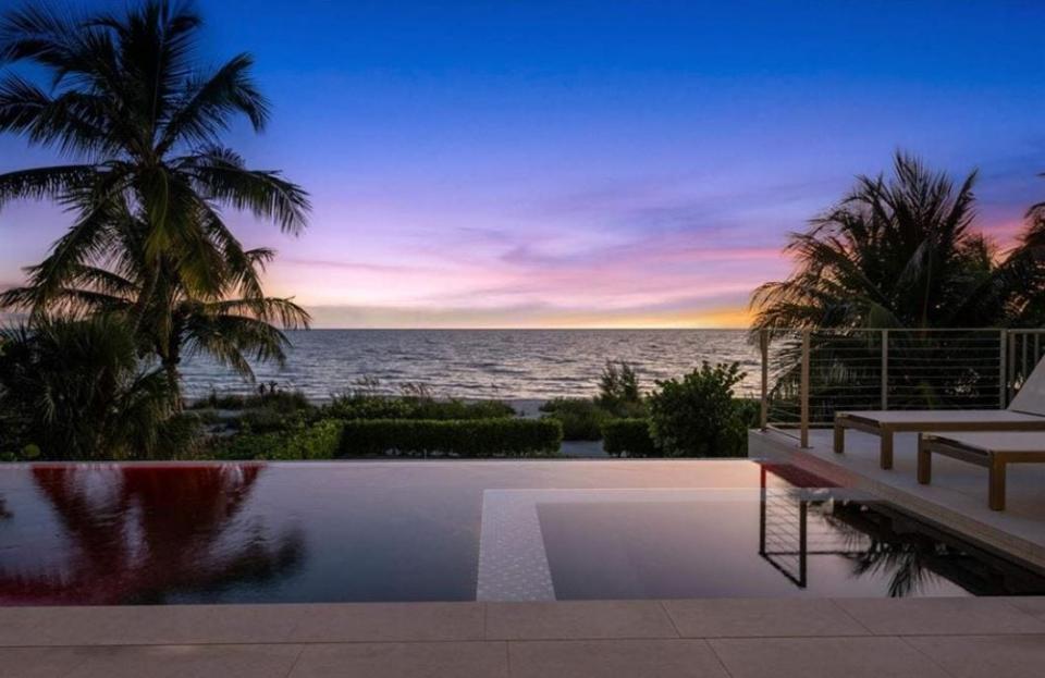 This is a view from the most expensive home sold in Lee County in April 2023.