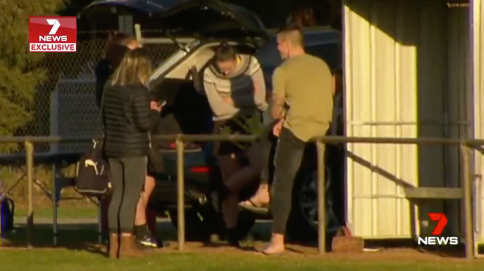 Closter was even seen socialising with friends following his latest fixture. Source: 7News