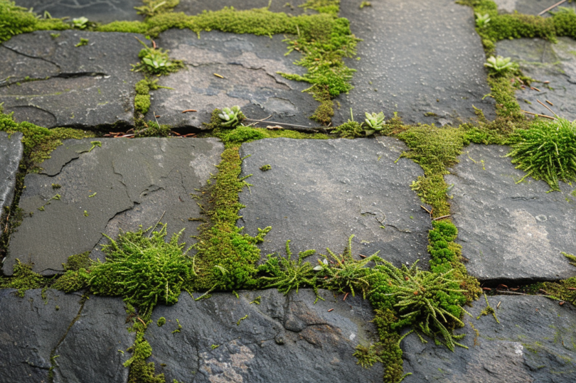 Laundry detergent can be used to treat moss