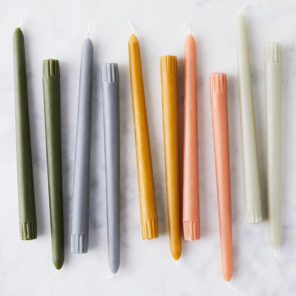 Tapered Beeswax Candles (Set of 8)