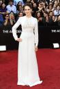 Shailene Woodley<br> Grade: C- <br><br>The young star of “The Descendants” took a risk when she donned this long-sleeve white Valentino Couture gown, which she topped off with a sleek bun and Harry Winston gems. While she said the dress was “so incredibly” her, we think it drastically ages the 20-year-old starlet.