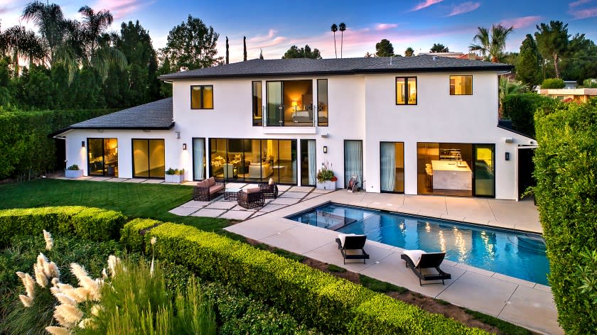 Basketball star Russell Westbrook is now seeking $5.35 million for the Beverly Crest home he bought in 2014 from reality TV personality Scott Disick. The two-story contemporary features pocketing walls of glass, a remodeled kitchen and a hedged backyard with a swimming pool. There are five bedrooms including an upstairs master suite with mountain, city and mountain views.