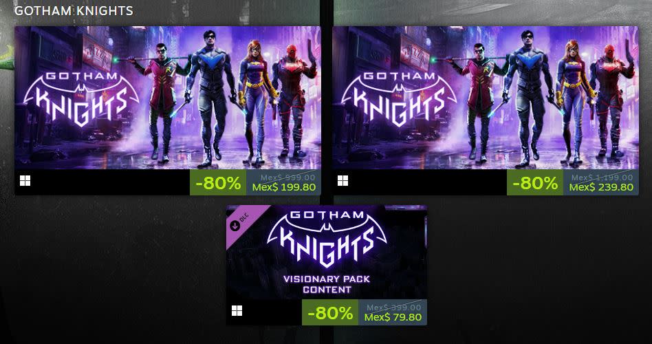 A menos de 2 años de su debut, Gotham Knights está muy barato en Steam